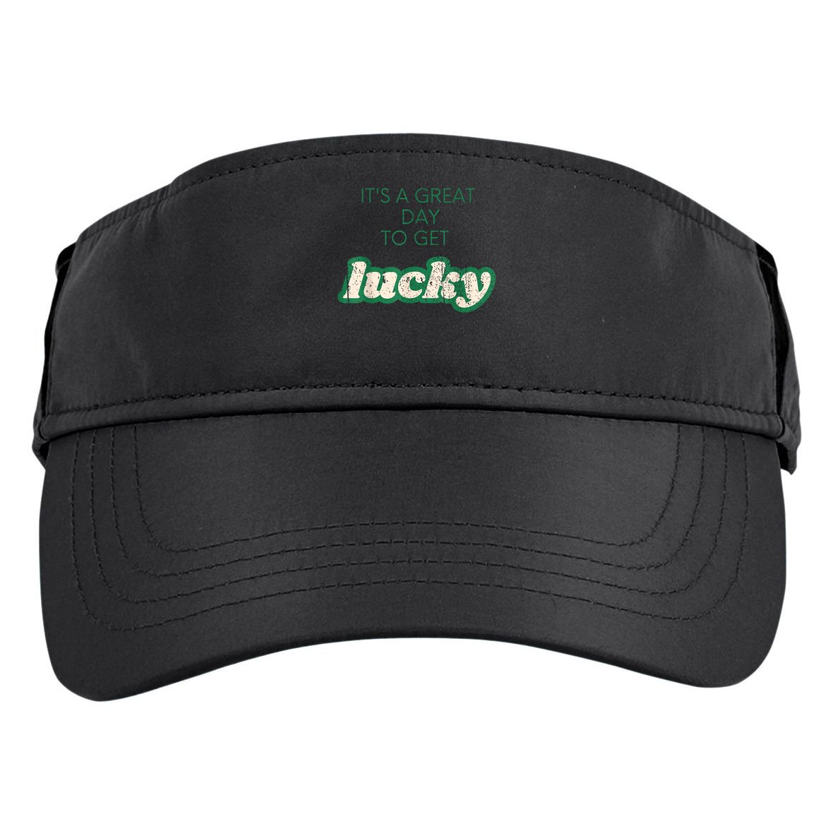 Get Lucky Design For Saint Patricks Day S S Girl Adult Drive Performance Visor