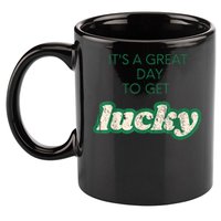 Get Lucky Design For Saint Patricks Day S S Girl 11oz C Handle Ceramic Mug