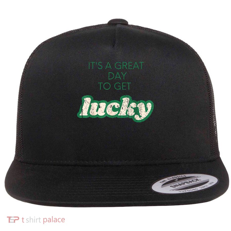 Get Lucky Design For Saint Patricks Day S S Girl Flatbill Hat