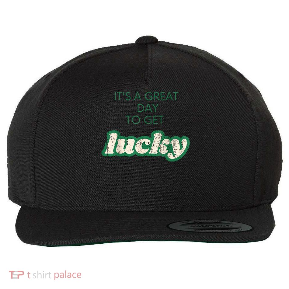 Get Lucky Design For Saint Patricks Day S S Girl Wool Snapback Cap