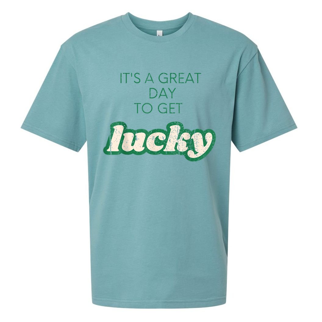 Get Lucky Design For Saint Patricks Day S S Girl Sueded Cloud Jersey T-Shirt