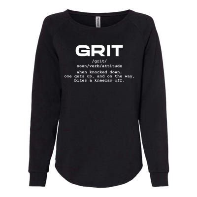 Grit Lions Definition Funny Detroit City Womens California Wash Sweatshirt