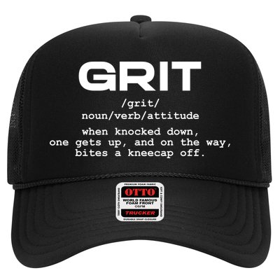 Grit Lions Definition Funny Detroit City Trucker Hat