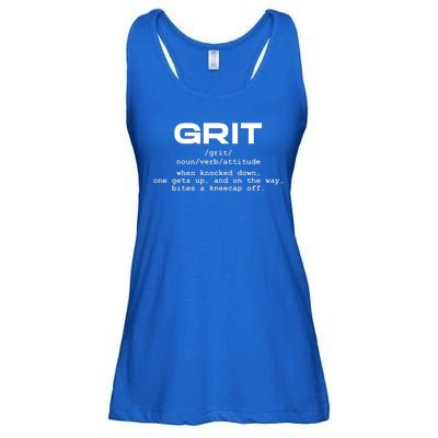 Grit Lions Definition Funny Detroit City Ladies Essential Flowy Tank