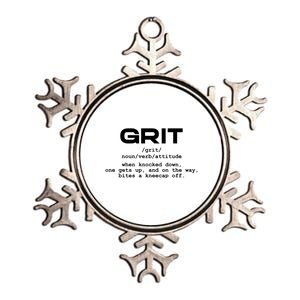 Grit Lions Definition Funny Detroit City Metallic Star Ornament