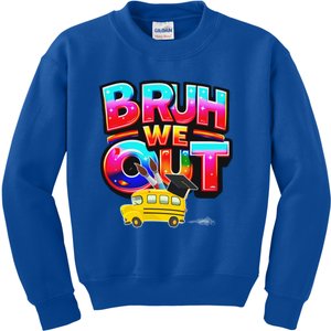 Grad Last Day Of School Farewell Party Bruh We Out Gift Kids Sweatshirt