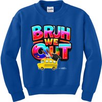 Grad Last Day Of School Farewell Party Bruh We Out Gift Kids Sweatshirt