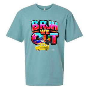 Grad Last Day Of School Farewell Party Bruh We Out Gift Sueded Cloud Jersey T-Shirt