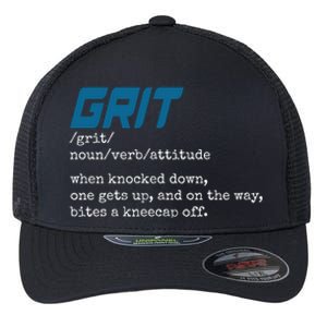 Grit Lions Definition Funny Detroit City Flexfit Unipanel Trucker Cap