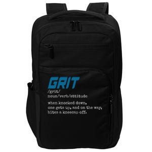 Grit Lions Definition Funny Detroit City Impact Tech Backpack