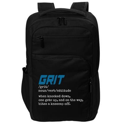 Grit Lions Definition Funny Detroit City Impact Tech Backpack