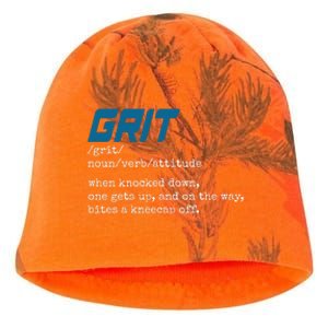 Grit Lions Definition Funny Detroit City Kati - Camo Knit Beanie