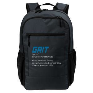 Grit Lions Definition Funny Detroit City Daily Commute Backpack