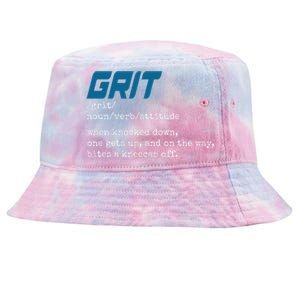 Grit Lions Definition Funny Detroit City Tie-Dyed Bucket Hat