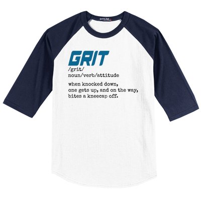 Grit Lions Definition Funny Detroit City Baseball Sleeve Shirt