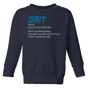 Grit Lions Definition Funny Detroit City Toddler Sweatshirt