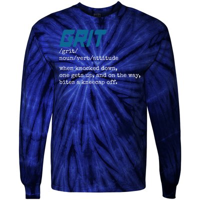 Grit Lions Definition Funny Detroit City Tie-Dye Long Sleeve Shirt