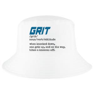 Grit Lions Definition Funny Detroit City Cool Comfort Performance Bucket Hat