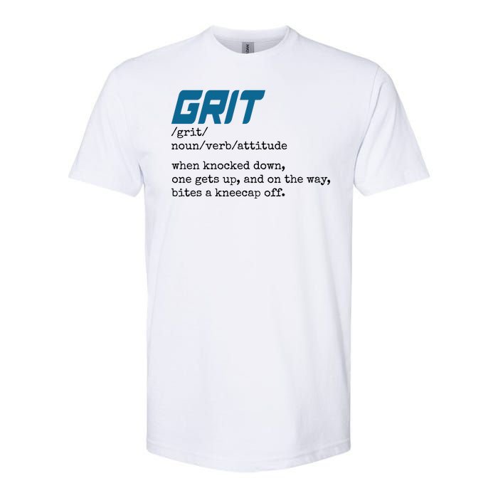 Grit Lions Definition Funny Detroit City Softstyle CVC T-Shirt