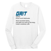 Grit Lions Definition Funny Detroit City Long Sleeve Shirt