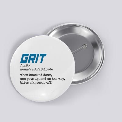 Grit Lions Definition Funny Detroit City Button