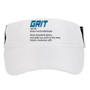 Grit Lions Definition Funny Detroit City Adult Drive Performance Visor