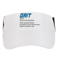 Grit Lions Definition Funny Detroit City Adult Drive Performance Visor