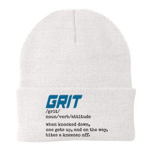 Grit Lions Definition Funny Detroit City Knit Cap Winter Beanie