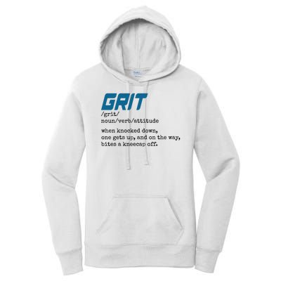 Grit Lions Definition Funny Detroit City Women's Pullover Hoodie