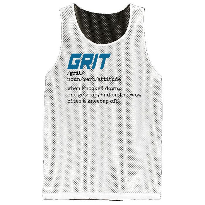 Grit Lions Definition Funny Detroit City Mesh Reversible Basketball Jersey Tank