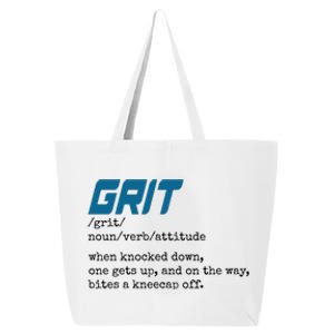 Grit Lions Definition Funny Detroit City 25L Jumbo Tote