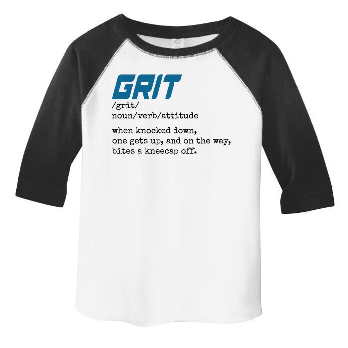 Grit Lions Definition Funny Detroit City Toddler Fine Jersey T-Shirt