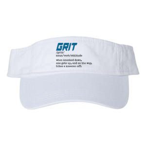 Grit Lions Definition Funny Detroit City Valucap Bio-Washed Visor