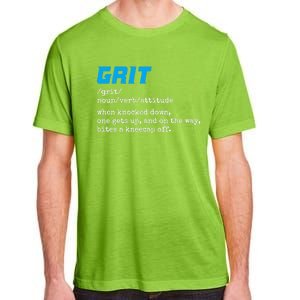 Grit Lions Definition Funny Detroit City Adult ChromaSoft Performance T-Shirt