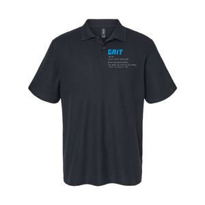 Grit Lions Definition Funny Detroit City Softstyle Adult Sport Polo