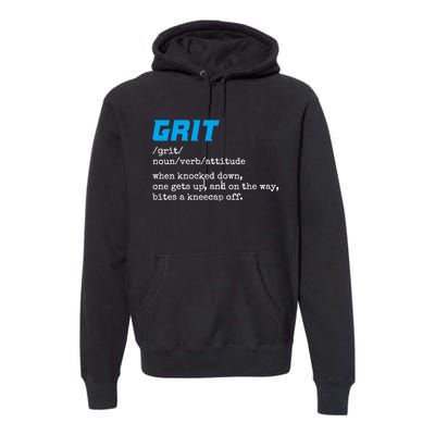 Grit Lions Definition Funny Detroit City Premium Hoodie