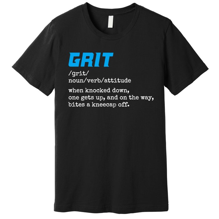 Grit Lions Definition Funny Detroit City Premium T-Shirt