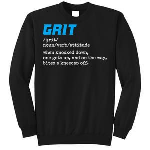 Grit Lions Definition Funny Detroit City Tall Sweatshirt