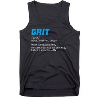 Grit Lions Definition Funny Detroit City Tank Top