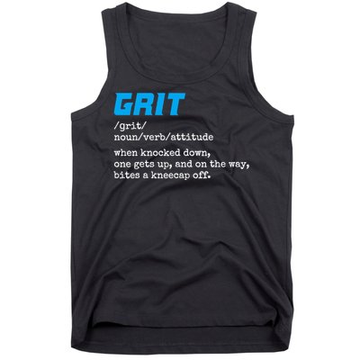 Grit Lions Definition Funny Detroit City Tank Top