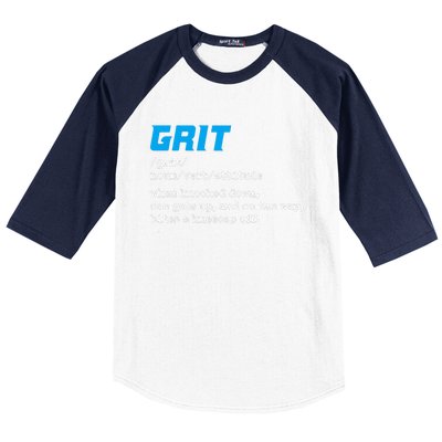 Grit Lions Definition Funny Detroit City Baseball Sleeve Shirt