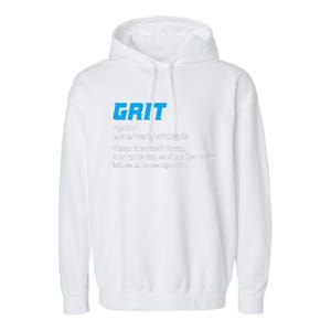 Grit Lions Definition Funny Detroit City Garment-Dyed Fleece Hoodie