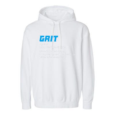 Grit Lions Definition Funny Detroit City Garment-Dyed Fleece Hoodie