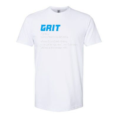 Grit Lions Definition Funny Detroit City Softstyle CVC T-Shirt