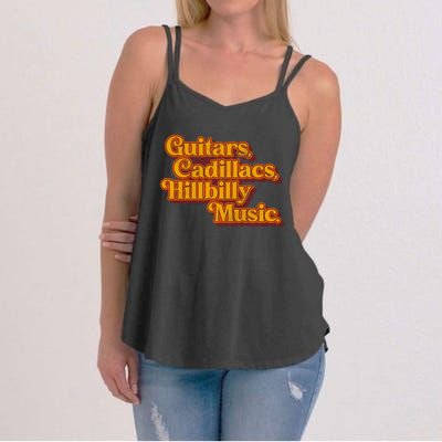 Guitars Lyrics Dwight Yoakam Tribute Women's Strappy Tank