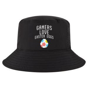 Gamers Love Easter Eggs Pixelated Easter Video Game Gaming Cool Comfort Performance Bucket Hat