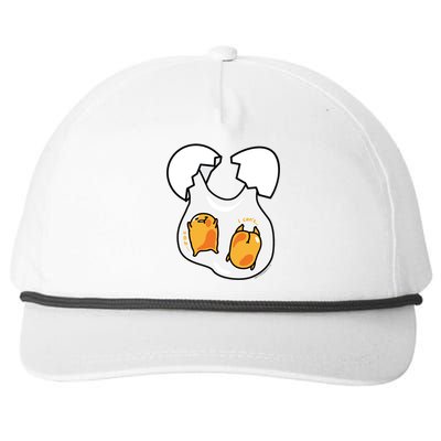 Gudetama Lazy Egg Twins Gift Snapback Five-Panel Rope Hat