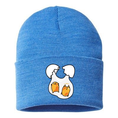 Gudetama Lazy Egg Twins Gift Sustainable Knit Beanie