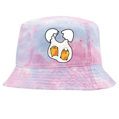 Gudetama Lazy Egg Twins Gift Tie-Dyed Bucket Hat