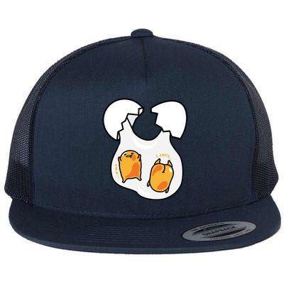 Gudetama Lazy Egg Twins Gift Flat Bill Trucker Hat